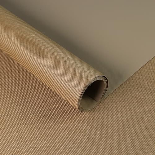 Waterproof Canvas Fabric 600Denier 60"×36" Marine Cordura Canvas Material with Waterproof PVC Backing Anti-UV Blocks Heat, Reduce Glare for Boat Car Awning Outdoor Home Cushion, Khaki - color: Khaki, size: 36x60 inch