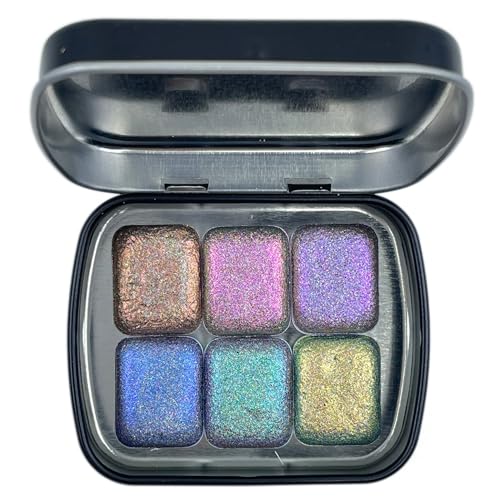 IUILE Handmade Watercolor Paints - Perfection Quarter Pan Set (6 colors) - color: Perfection