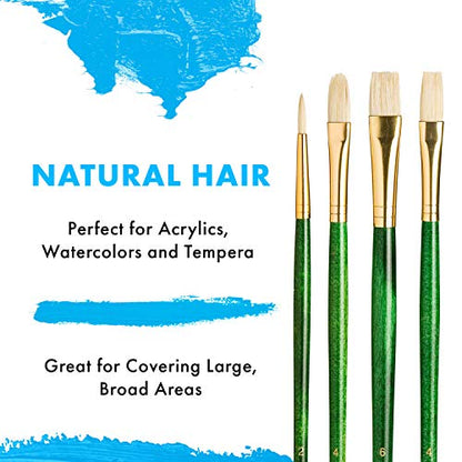 Princeton RealValue Paintbrush, Green - style: Set-9118