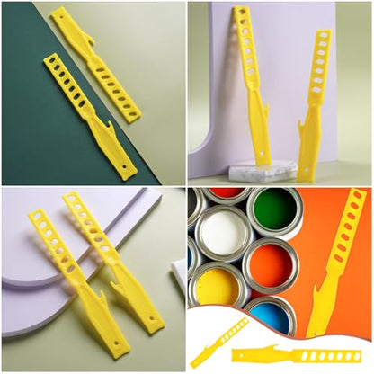 6 Pack Latex Paint Stir Sticks 6'' and 8'' Plastic Reusable Paint Stirrers Paint Sticks Rod Mixer for Brush On Paint Bucket Paint Can Paint Tray Pail Liquid Container Chemical Glue Art Painting