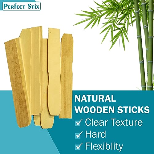 Perfect Stix "6"" Wooden Paint Paddles- Pack of 100ct" - color: 6" Paint Paddles