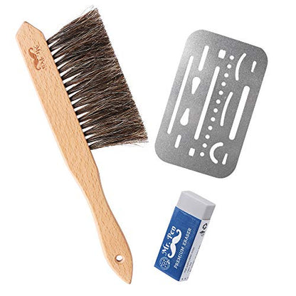 Mr. Pen- Art Eraser Set, 3pcs, Pencil Eraser, Artist Eraser, Art Erasers | Eraser Pencils for Artists, Drawing Erasers for Artists, Drafting Brush, Eraser Shield, Dusting Brush