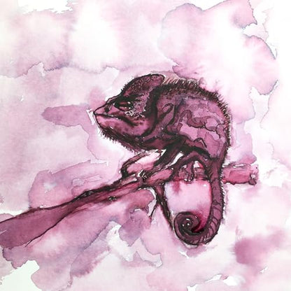 Monteverde Jungle Fountain Pen Ink, 30ml, Chameleon (Burgundy) | Animal-inspired fountain pen ink with bold color, smooth flow, and creative writing personality. - color: Chameleon (Burgundy)