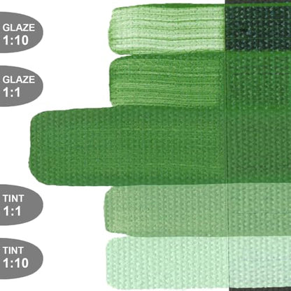 GOLDEN OPEN Slow-Drying Acrylics, Chromium Oxide Green, 2 fl oz. tube, Professional Acrylic Paint, Opaque - color: Chromium Oxide Green, size: 2 Fl Oz (Pack of 1)