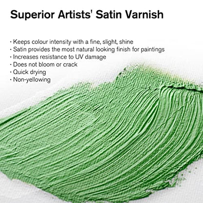 Winsor & Newton Professional Artists' Satin Varnish, 75ml (2.5oz) Bottle - color: Satin Varnish, style: 2.5-oz Bottle