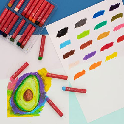 Oil Pastel Set, 20 Pieces, Designed for All Skill Levels, Soft Texture, Vibrant Colors - style: Oil Pastel