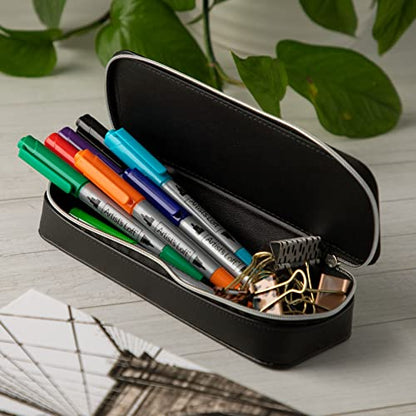 Artist's Loft Zipper Pencil Pouch, 6 Pack - color: Black