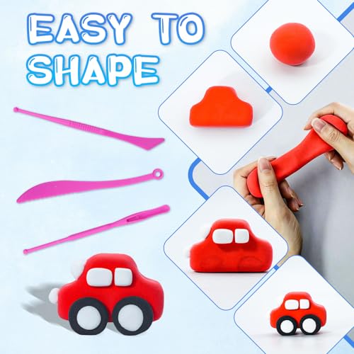 Air Dry Clay-108 Pack 36 Colors Modeling Clay for Kids, Boys and Girls, Air Dry Clay Bulk Kit for Adults with 3 Sculpting Tools and Instructions, Safe, Non-Toxic, DIY Model Magic Clay Gifts Kids Toys - color: 108 Pack
