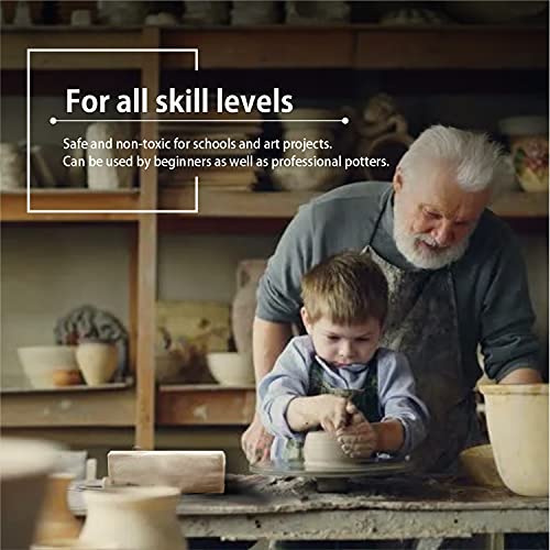 Old Potters Low Fire Pottery Clay White, 10 lbs (Cones 06-04) Made in USA Modeling Clay for Wheel Throwing and Hand Building, Pottery and Sculpting, Beginners, and Advanced - color: White