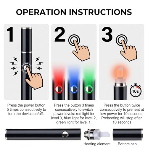 Electric Hot Knife Dab Tool - Professional Ceramic Heated Tip Pen for Wax, Resin & Candle Carving - Cordless Rechargeable Cutting Tool Kit for Plastic, Foam & Soap Shaping (1pc)