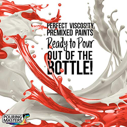 Pouring Masters Hot Tamale Red Ready to Pour Acrylic Pouring Paint - Premium 64-Ounce Pre-Mixed Fluid Acrylic Paint - Fluid Art Supplies for Canvas, Wood, Paper, Tile & Rocks