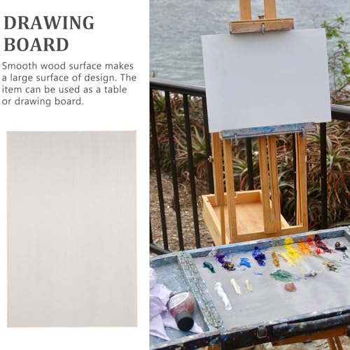HEALLILY Wood Board Wood Panels Wood Painting Board Sketch Board Birch Wood Drawing Boards Cradled Panel for Artists Crafts Painting (8K Hollow Drawing Board) Wood Board Portable Easel