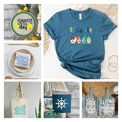 DGAGA 19PCS Silk Screen Stencils and Chalk Paste,Summer Self Adhesive Silk Screen Stencils Reusable,Sea Ocean Mesh Stencil for Chalk Paint Screen Printing Stencils for Painting on Wood,Wall,Fabric - color: 19pcs stencils and chalk paste