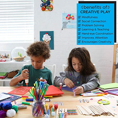 Made By Me Ultimate Craft Box, Art & Craft Activities 1000 Piece Set, Storage Case, Great for Preschool Arts & Crafts, Adult & Group Projects, Craft Box for Kids Girls & Boys - style: 1000 Piece Set