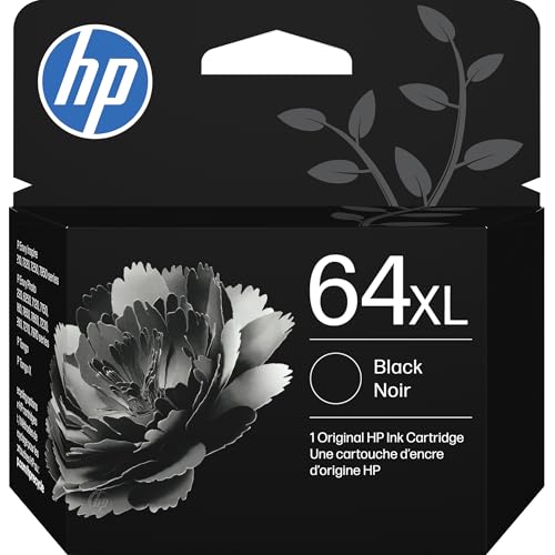 HP 64XL Black High-Yield Ink Cartridge | Works with Envy Inspire 7250e, 7950e; Envy Photo 6200, 7100, 7200, 7800, 7900; Tango Series | Eligible for Instant Ink | N9J92AN - style: Black XL