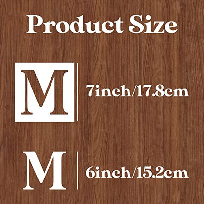 7inch Letter Stencils for Painting on Wood,Alphabet Stencils Drawing Stencil Letters Numbers Stencils for Wall Wood Signs Home Porch - size: 7inch