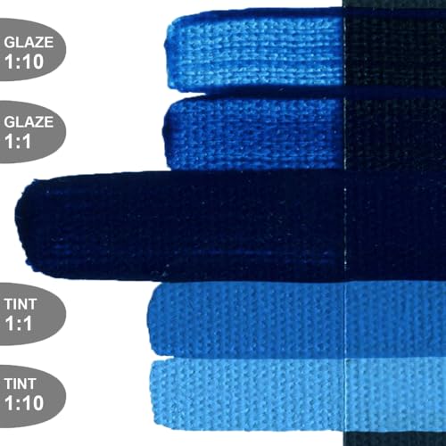 GOLDEN OPEN Slow-Drying Acrylics, Phthalo Blue/G.S., 5 fl oz. tube, Professional Acrylic Paint, Transparent - color: Phthalo Blue /G.S., size: 5 Fl Oz (Pack of 1)