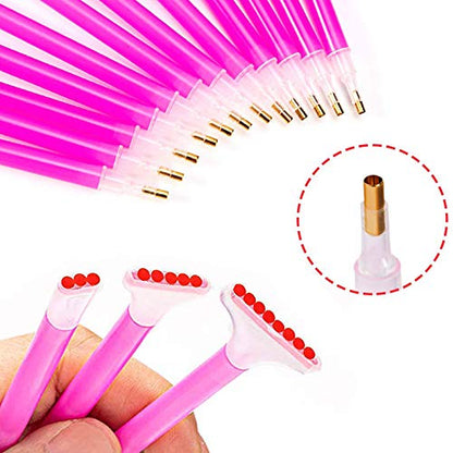 Hulameda 85ps - 5D Diamond Painting Tools, Diamond Painting Accessories Kits for You to Make Diamond Painting Art - color: Pink