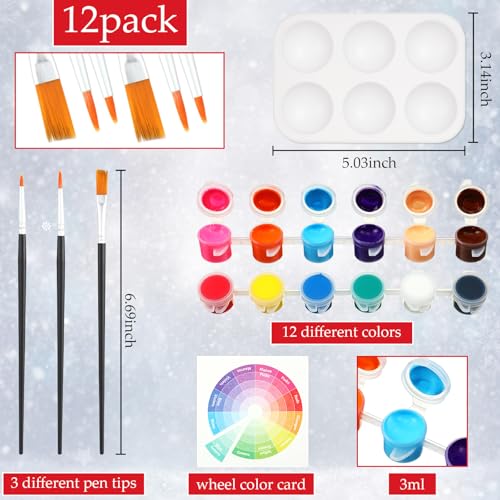 6 Pack Pre Drawn Canvas for Painting Pre Printed Canvas Kit 8 x 10 Inch Stretched Cotton Paint and Sip Set for Adults Couple Party Graduation Summer Date Night(Merry Xmas) - style: Merry Xmas