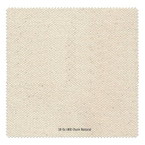 Natural Cotton Canvas 18 Oz (#8 Duck) Fabric Roll 72-Inch Wide x 25 Yards Length Durable Heavy-Duty Canvas for Tote Bags, Floor Cover, Machine Covers and Curtains - size: Duck #08-72" -25