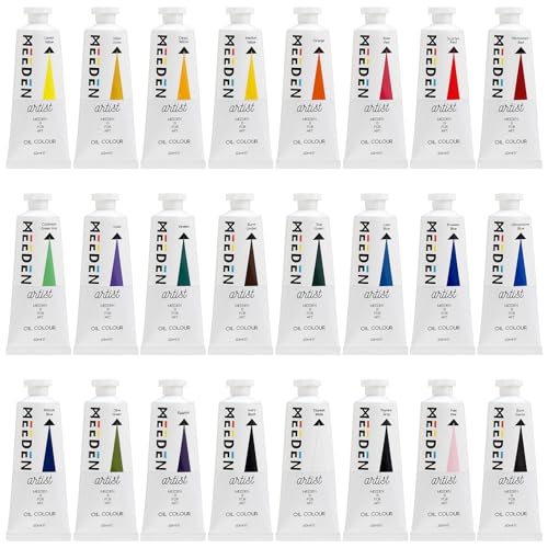 MEEDEN Artist Oil Paint Set - 24 Colors x 60ml/2oz Tubes - Art Supplies for Canvas Painting - color: 24 Colors, style: 60ml/2oz