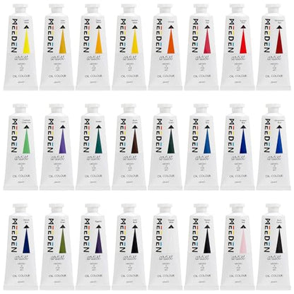 MEEDEN Artist Oil Paint Set - 24 Colors x 60ml/2oz Tubes - Art Supplies for Canvas Painting - color: 24 Colors, style: 60ml/2oz