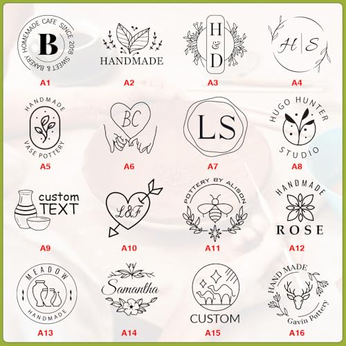 Custom Pottery Stamp for Clay | Personalized Clay Stamps with Logo/Name | Exquisite Clay Tool for Unique Imprints | Gift for Potters, Ceramic Artists & DIY Crafters
