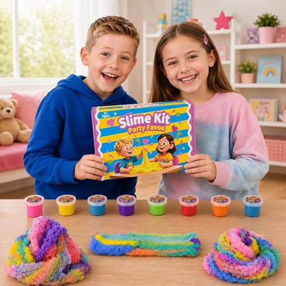 80 Pack Cloud Slime Kit for Boys Girls Ages 8-12, Bulk Birthday Gifts for Kids, Slime Set Party Favors Goodie Bag Stuffers, 4 5 6 7 8 9 10 Year Old Girl Cute Stuff, Soft Stress Relief Putty Toy - style: 80 Pcs Cloud Slime