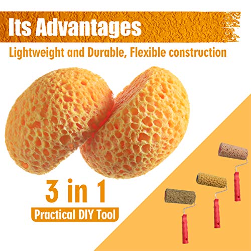 LAVEVE Knockdown Texture Sponge for Wall and Drywall Patch/Repair - Home Decor DIY Painting Ceiling Wall Texture - 2 Pcs