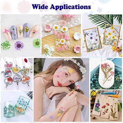 93 Pcs Yellow Dried Pressed Flowers Real Natural Leave Petals for DIY Resin Candle Jewelry Nail Crafts - color: Yellow