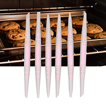FLEXMAN 6Pcs Silicone Clay Sculpting Tool, Fondant Cake Decorating Tools, Modeling Dotting Tool, Pottery Craft Use for DIY Handicraft, Silicone Brush, Sculpture Pottery, Nail Art