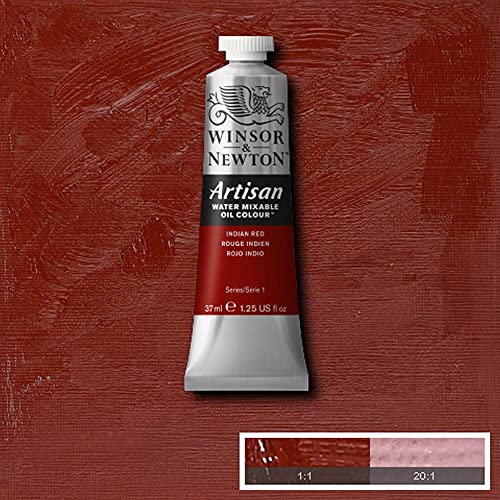Winsor & Newton Artisan Water Mixable Oil Colour, 1.25-oz (37ml), Indian Red - color: Indian Red, style: 1.25-oz