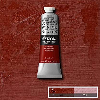 Winsor & Newton Artisan Water Mixable Oil Colour, 1.25-oz (37ml), Indian Red - color: Indian Red, style: 1.25-oz