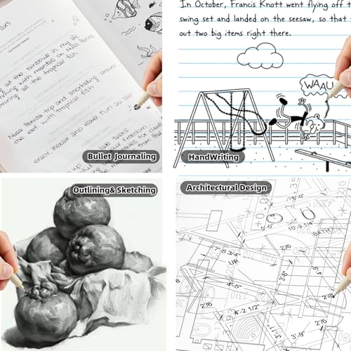 MIPOR PEN LINE Black Fineliner Set 10pcs, Micro-Line Drawing Pens with Multiple Nib Sizes for Art Sketching, Illustration, Technical Drawing