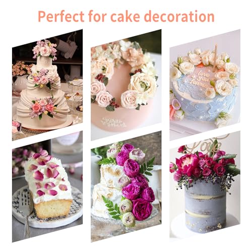 KALAIEN 3D Rose Petals Shape Silicone Fondant Mold Chocolate Molds Candy Molds Veining Petal Sugar Flower Making Tool - color: Rose Silicone
