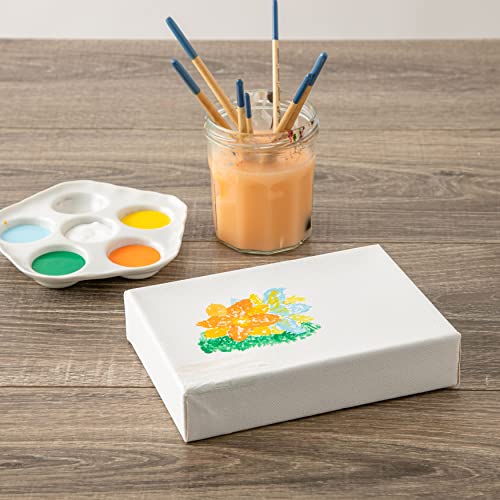 Artist's Loft 5" x 7" Level 3 Gallery Wrapped Heavy Duty Canvas - Archival, Acid Free Cotton Canvas for Paint, Acrylic, & Oils - Bulk 12 Pack - size: 5\ x 7\