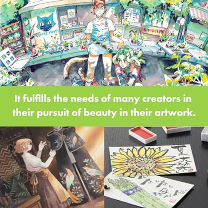 Kuretake GANSAI TAMBI Watercolor Paint Set 36 Colors, Professional-quality art supplies for artists adult painting sketching, Non-Toxic, Made in Japan - style: 36 colors set
