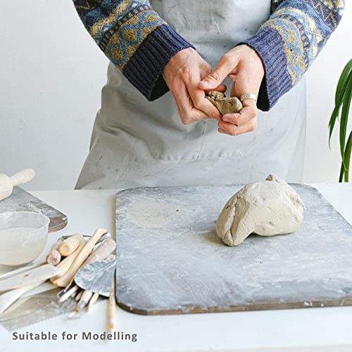 Air Dry Clay 10 LBs, Pottery Modeling Clay for All Purpose Hand Modeling and Throwing, Non-Toxic (White) - color: White
