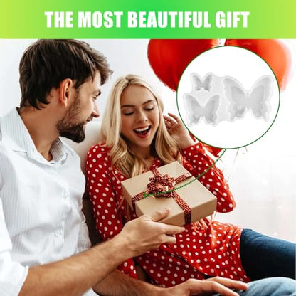 Butterfly Resin Molds, Butterfly Candle Molds Silicone, Flexible Effortless Demoldable Epoxy Molds for Resin Casting, Soap, Candle, Flowers Preservation, Spring Decor & Birthday Gifts
