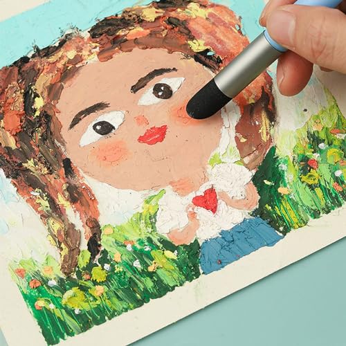 Artists Silicone Colour Shaper Tool, Inclined Tip/Round Tip Paint Shapers Color Shaper Painting Tool Color Shaper Tools