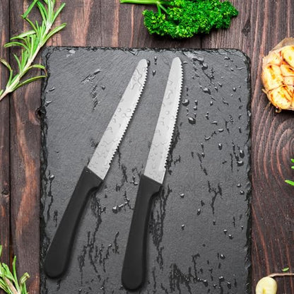 36 PCS Steak Knife Set - Stainless Steel Steak Knifes 8.7 Inch with Dishwasher Safe Steak Knoves,Metal Steak Knife,Dinner Knife Silverware for Home,Kitchen or Restaurant - size: 36PCS Steak Knife