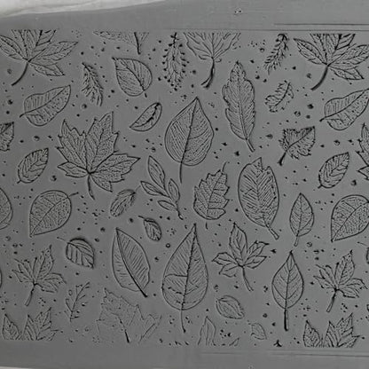 Falling Leaves Clay Texture Roller 4" for Polymer Clay - color: Falling Leaves Roller