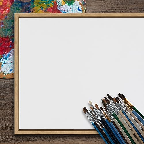 Kate and Laurel Sylvie Blank Framed Canvas Wall Art, 28x38 Natural, Modern Empty Canvas for Paint-Your-Own Art, Premium Canvas Already Framed - color: Natural, size: 28"L x 38"W
