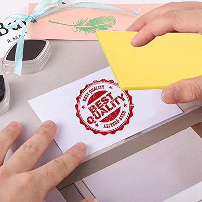 Yellow Rubber Carving Block for Custom Stamp Making Lightweight DIY Craft Mat Artists Teachers Enthusiasts - color: Yellow