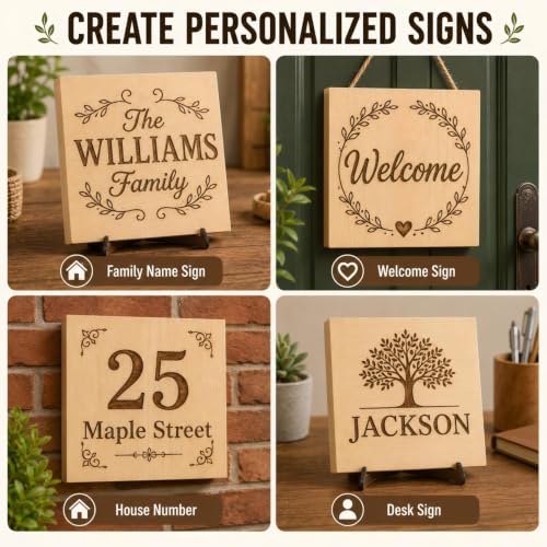 Unfinished Wood Blocks for Crafting, 4 Pack 6 x 6 x 1 Inch Solid Pine Wood Carving Blocks for DIY Carving, Whittling, Painting, Engraving, Art Classes and Photo Display - size: 6x6x1 Inch