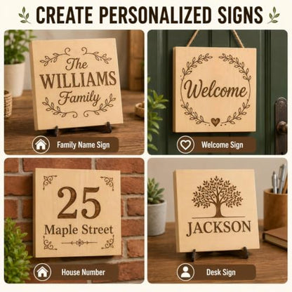 Unfinished Wood Blocks for Crafting, 4 Pack 6 x 6 x 1 Inch Solid Pine Wood Carving Blocks for DIY Carving, Whittling, Painting, Engraving, Art Classes and Photo Display - size: 6x6x1 Inch
