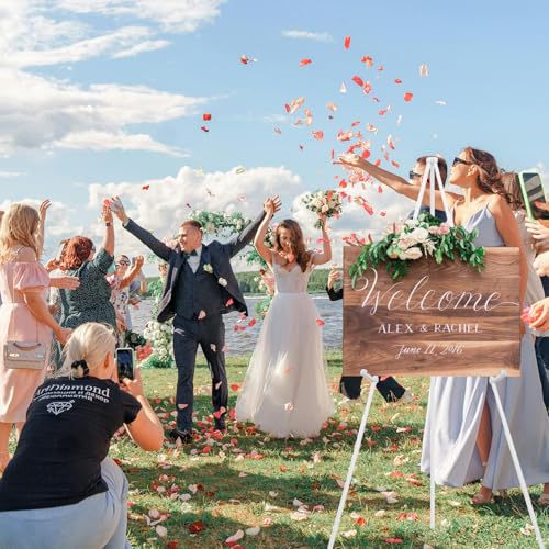 3 Pack White Easel Stand for Wedding Sign & Poster, 63" Portable Metal Painting Easels Stand Adjustable Folding Easel for Art Crafts Show,Arts,Birthday - style: White