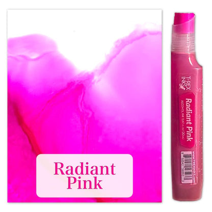 Single Bottles - Vibrant Professional Quality, Huge 20ml Bottles, Intensely Saturated, High Gloss, for Painting, Tumblers & Epoxy Resin Art (Radiant Pink)