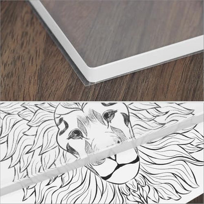 QWORK Monoprinting Print Plate, 8" X 10" and 5" X 7" Gel Plate, 2 Pack Art Plate, Reusable Gel Printing Plate, Printmaking Supplies