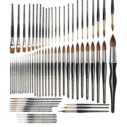 da Vinci Watercolor Series 10 Maestro Paint Brush, Round Kolinsky Red Sable, Size 6 - size: Size 6, style: Round Series 10